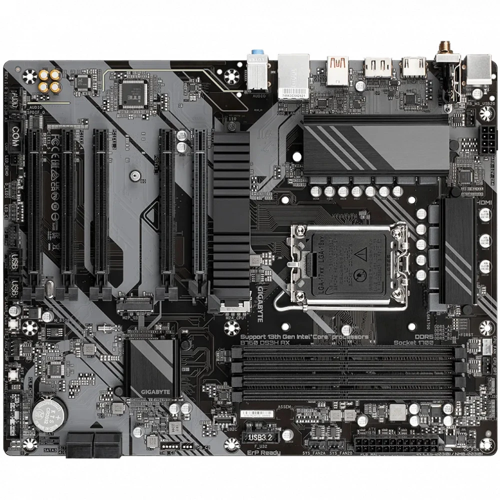 Материнская плата Gigabyte B760 DS3H AX ATX, LGA 1700