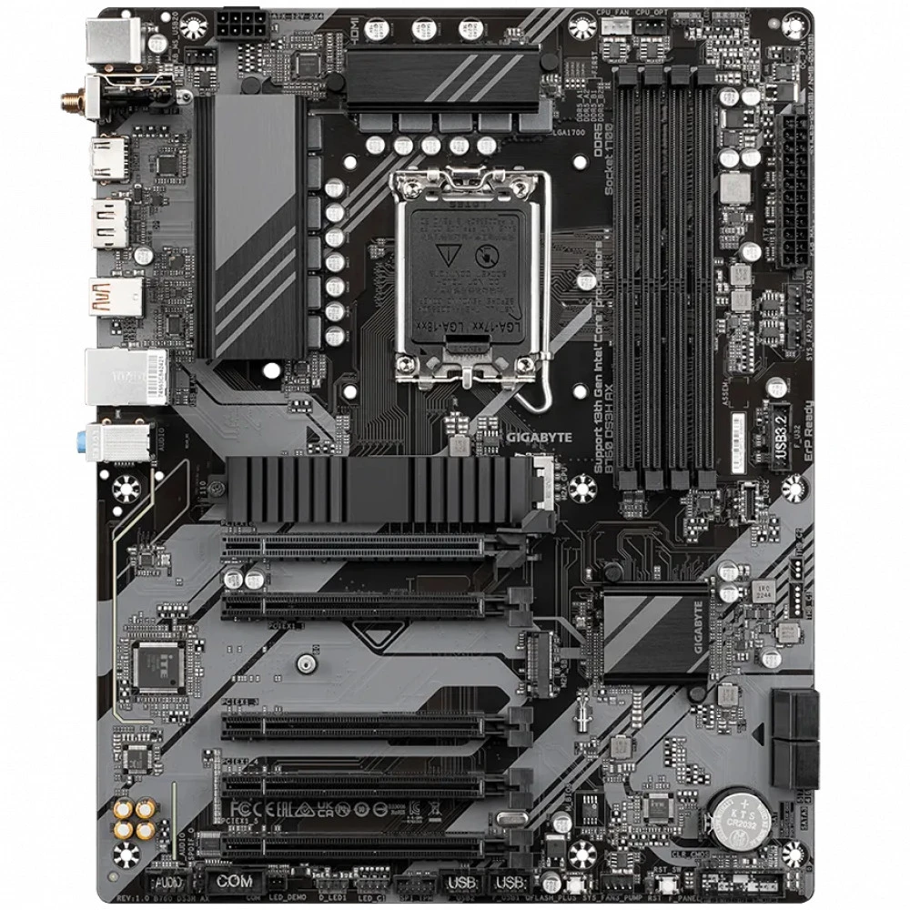 Материнская плата Gigabyte B760 DS3H AX ATX, LGA 1700