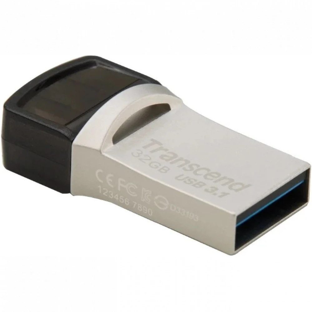 USB флешка (Flash) Transcend JetFlash 890 Silver TS32GJF890S 32 ГБ