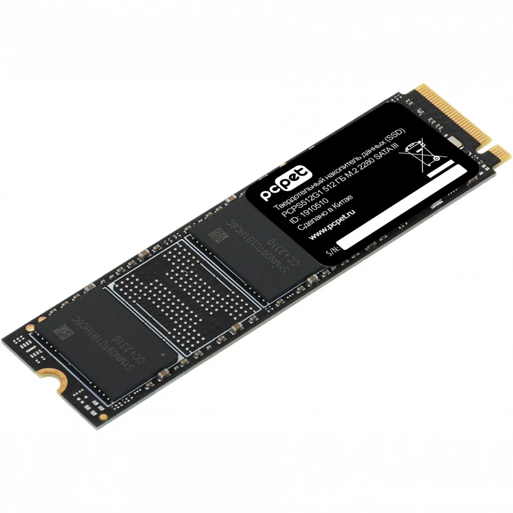 Жесткий диск PC Pet PCPS512G1 SSD (твердотельные), 512 ГБ, M.2, PCIe