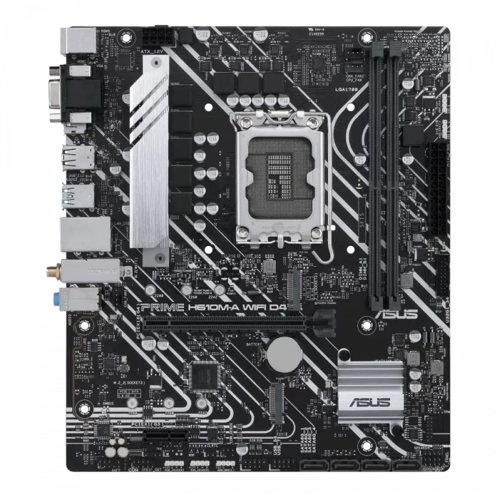 Материнская плата Asus PRIME H610M-A WIFI D4 90MB1C80-M0EAY0 Micro-ATX, LGA 1700