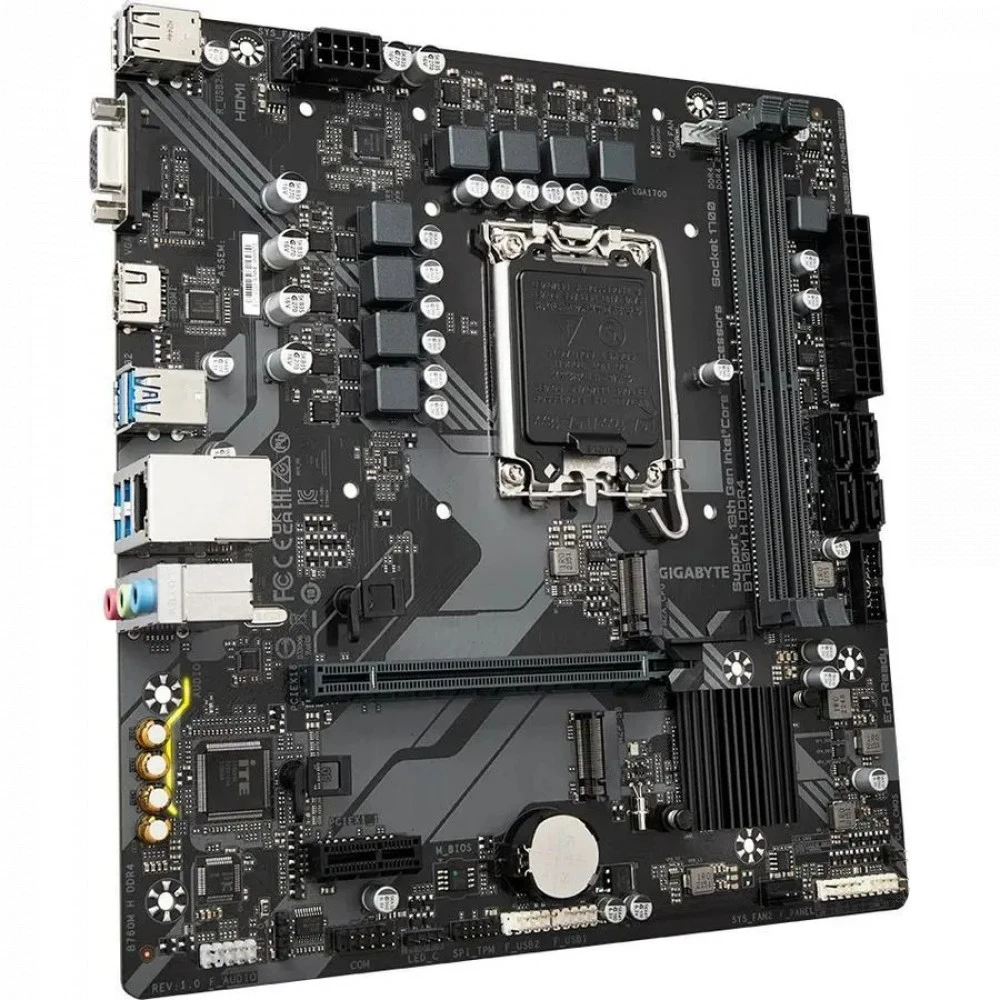 Материнская плата Gigabyte B760M H DDR4 Micro-ATX, LGA 1700