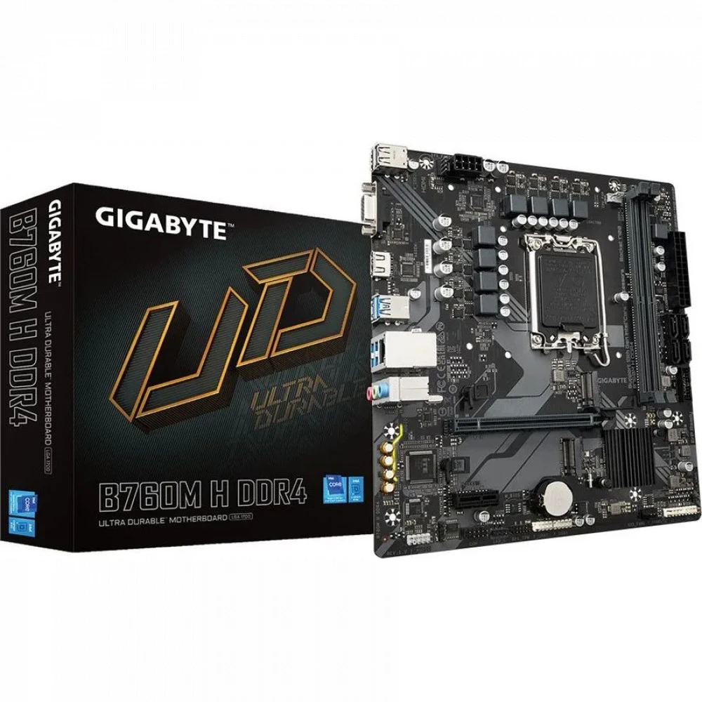 Материнская плата Gigabyte B760M H DDR4 Micro-ATX, LGA 1700