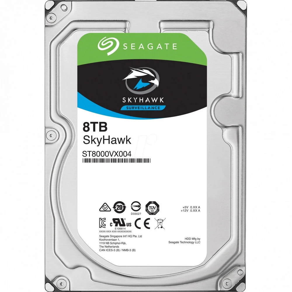 Жесткий диск Seagate SkyHawk Surveillance ST8000VX009 HDD (классические), 8 ТБ, 3.5 дюйма, SATA