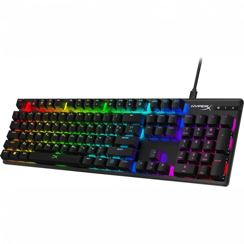 Клавиатура HyperX Alloy Origins PBT HX Aqua 639N5AA Проводная, USB
