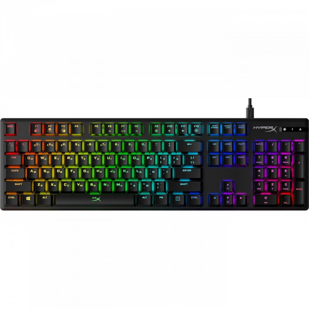 Клавиатура HyperX Alloy Origins PBT HX Aqua 639N5AA Проводная, USB