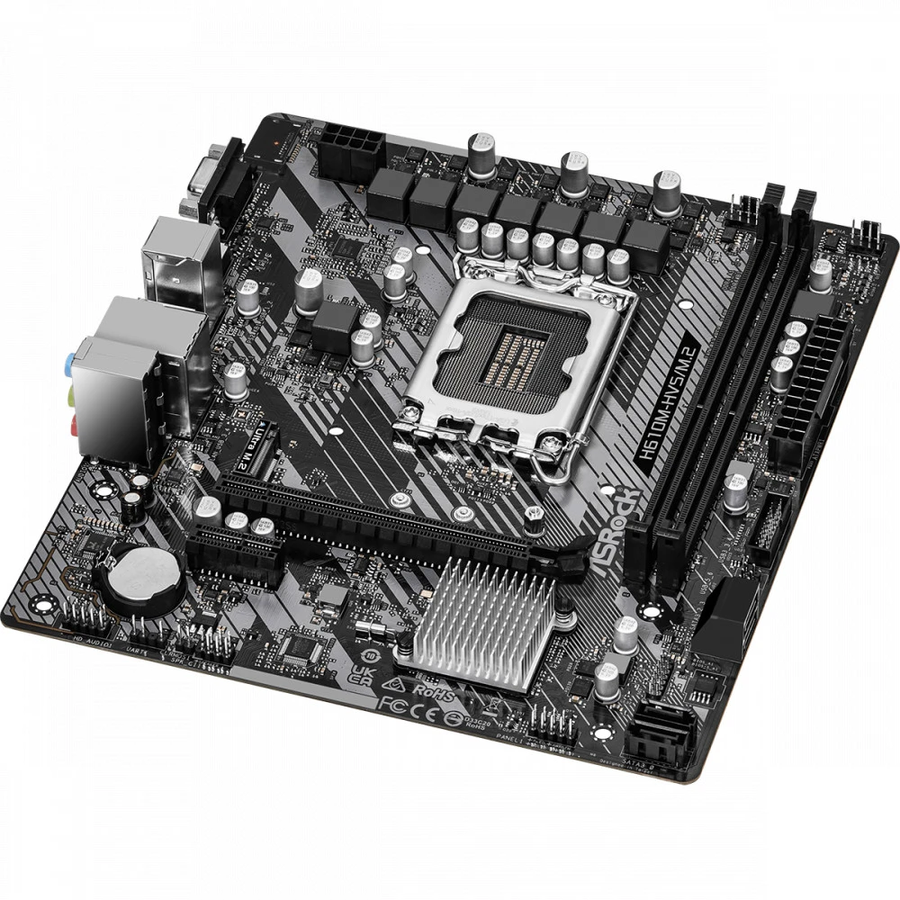 Материнская плата ASRock H610M-HVS/M2 R2.0 90-MXBJJ0-A0UAYZ Micro-ATX, LGA 1700