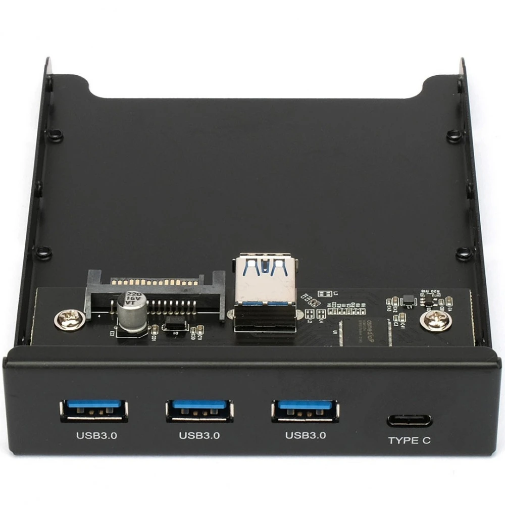 Аксессуар для ПК и Ноутбука Gembird Планка на переднюю панель 3,5" FP3.5-USB3-3A1C