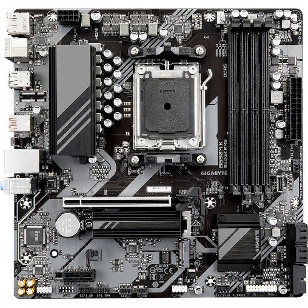 Материнская плата Gigabyte B650M K Micro-ATX, AMD AM5