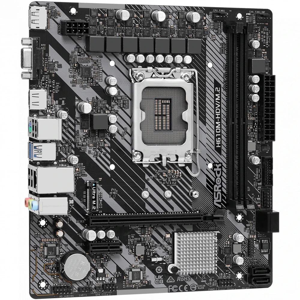 Материнская плата ASRock H610M-HDV/M.2 R2.0 Micro-ATX, LGA 1700