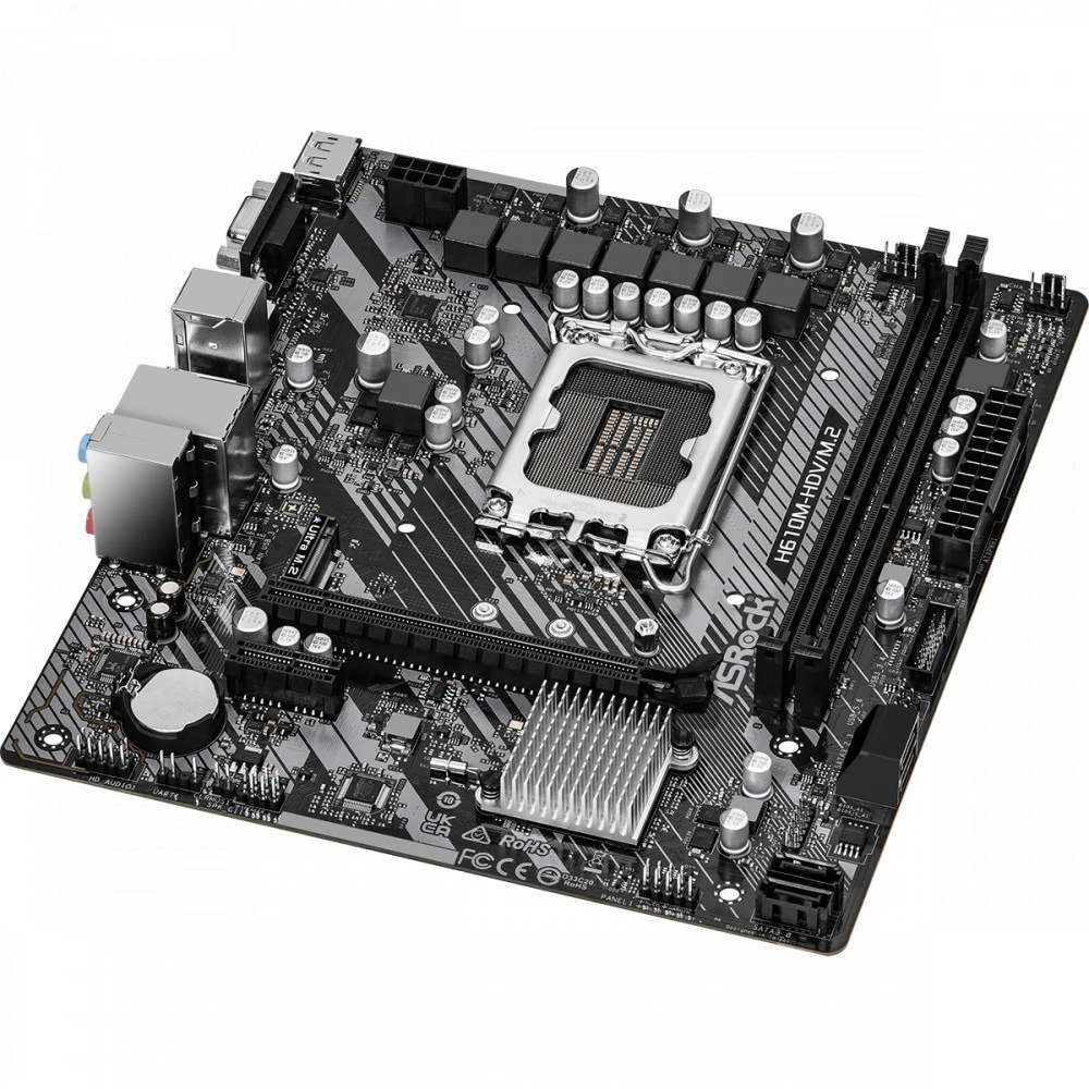 Материнская плата ASRock H610M-HDV/M.2 R2.0 Micro-ATX, LGA 1700