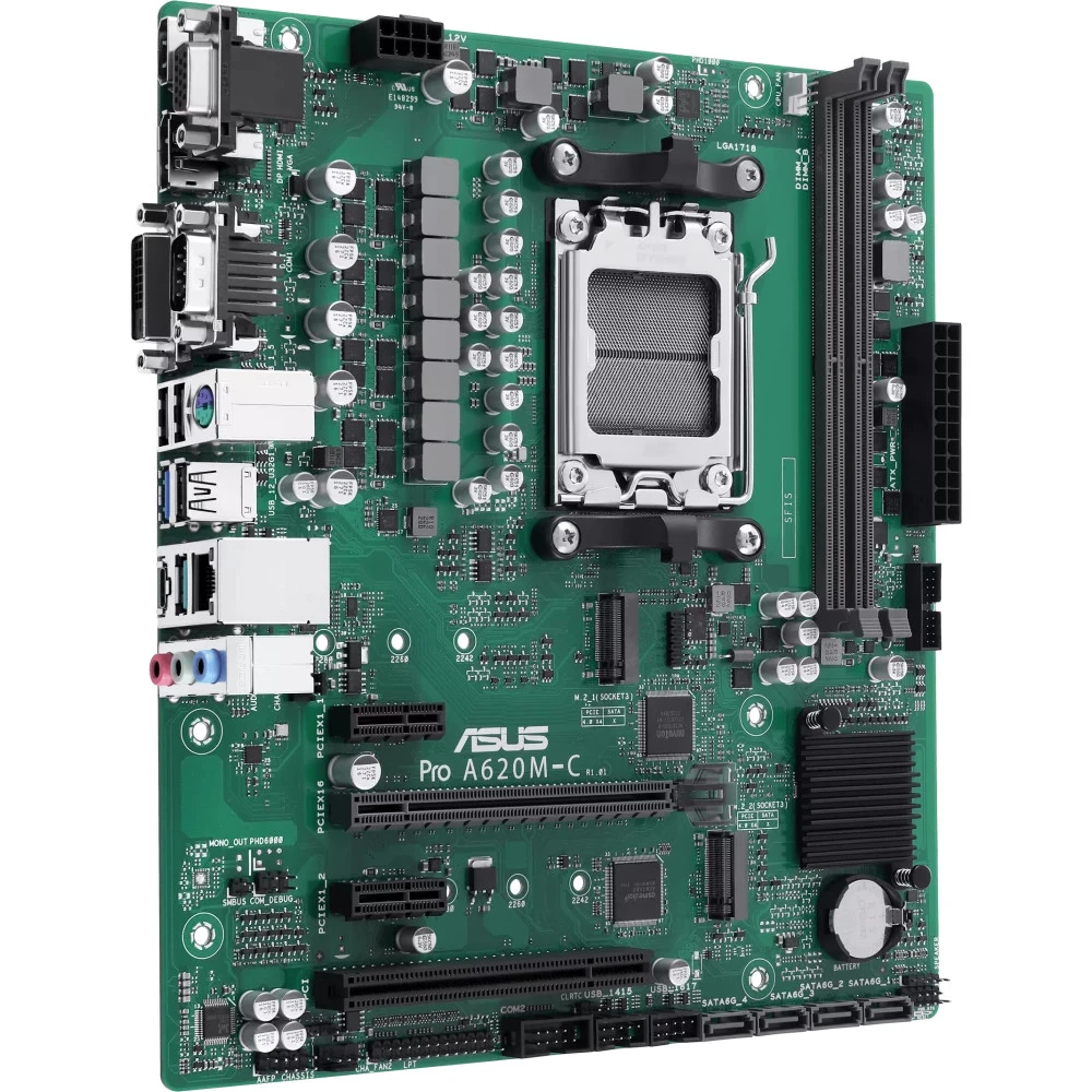 Материнская плата Asus PRO A620M-C-CSM Micro-ATX, AMD AM5