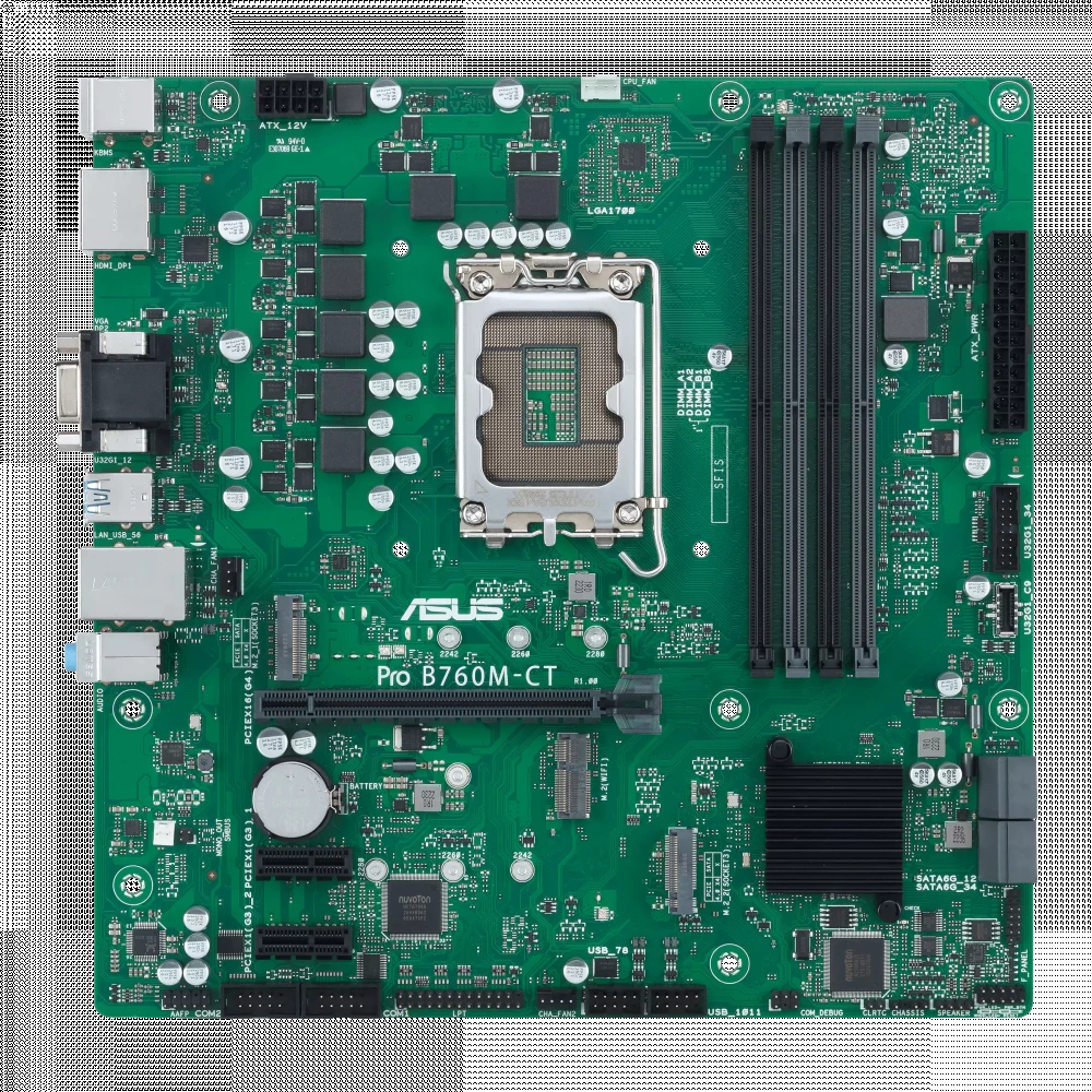Материнская плата Asus Pro B760M-CT-CSM Micro-ATX, LGA 1700