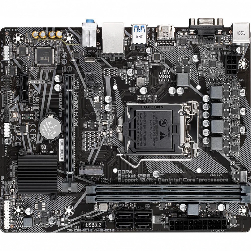 Материнская плата Gigabyte H510M H V2 Micro-ATX, LGA 1200