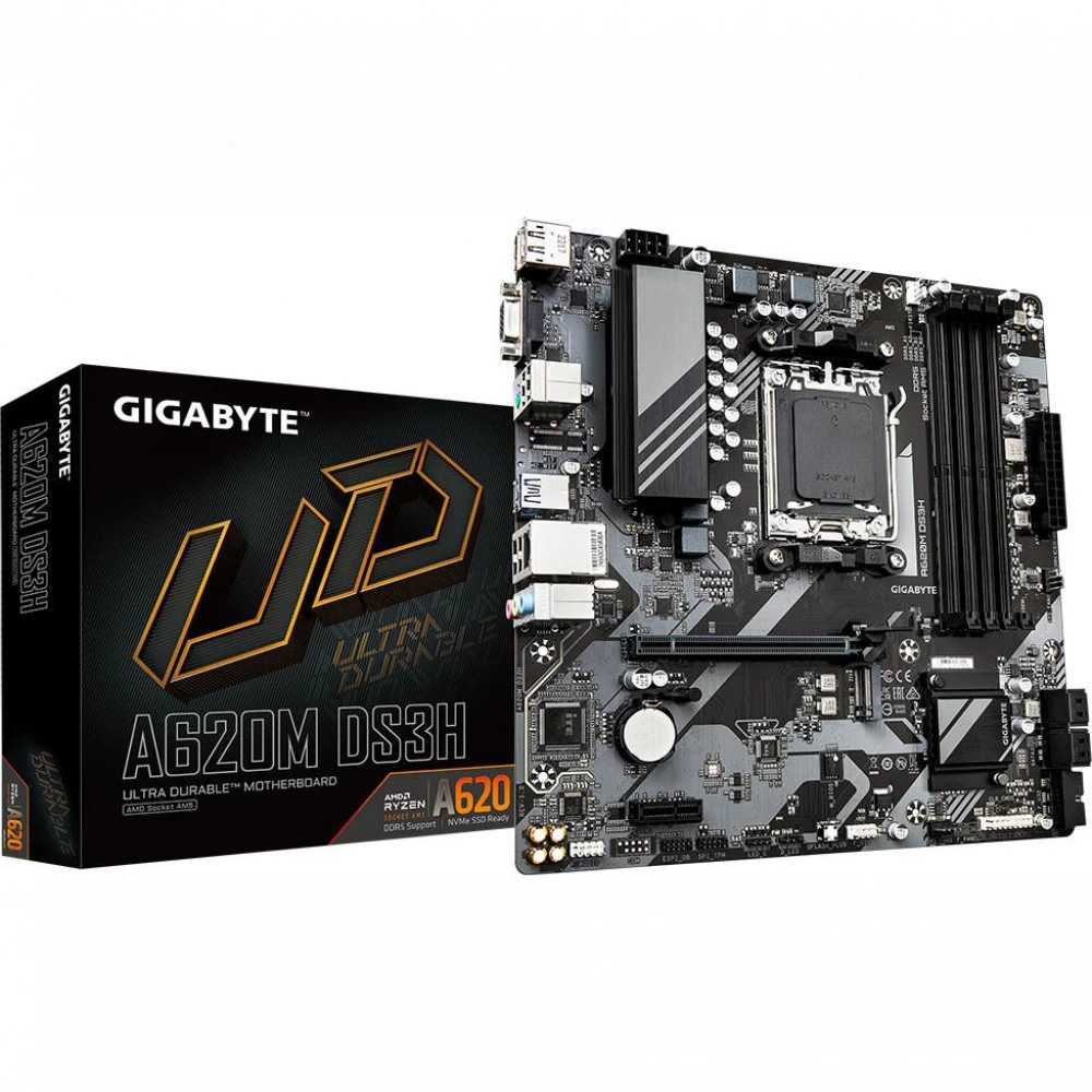 Материнская плата Gigabyte A620M DS3H Micro-ATX, AMD AM5
