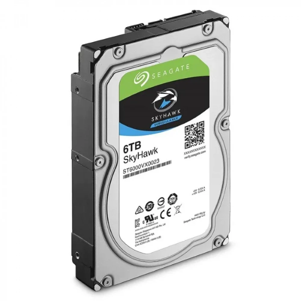 Жесткий диск Seagate SkyHawk Surveillance ST6000VX009 HDD (классические), 6 ТБ, 3.5 дюйма, SATA