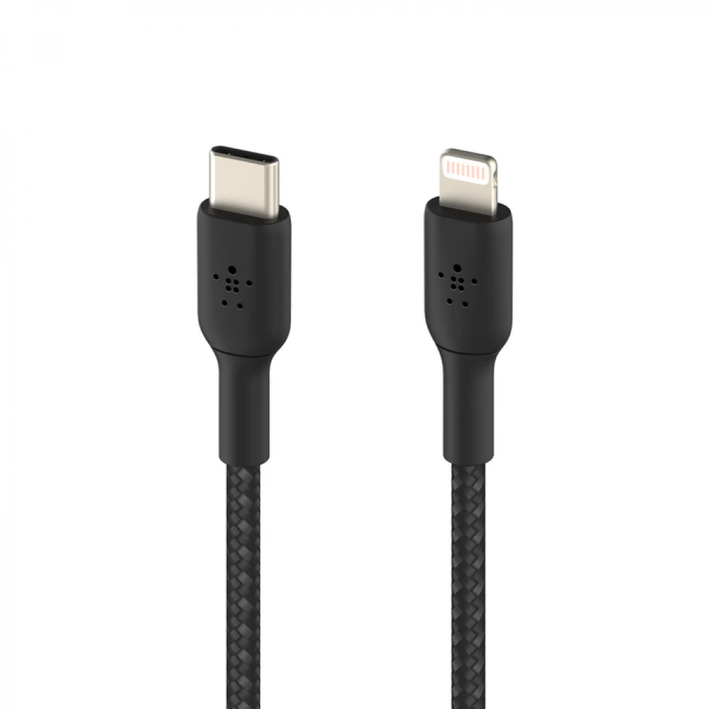 Кабель интерфейсный Belkin BOOST CHARGE™ Lightning to USB-C Cable_Braided CAA004bt2MBK