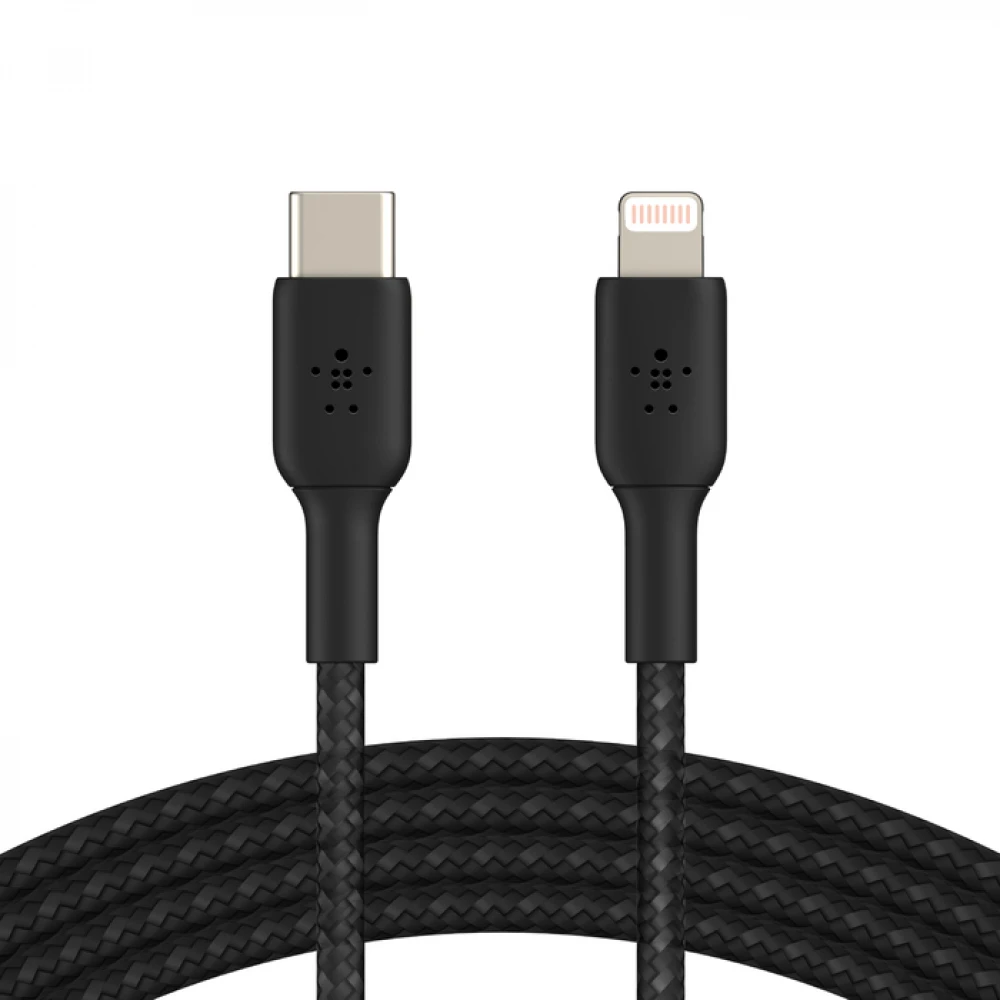 Кабель интерфейсный Belkin BOOST CHARGE™ Lightning to USB-C Cable_Braided CAA004bt2MBK