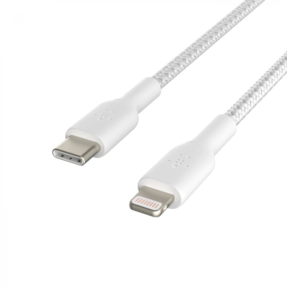 Кабель интерфейсный Belkin BOOST CHARGE™ Lightning to USB-C Cable_Braided CAA004bt2MWH