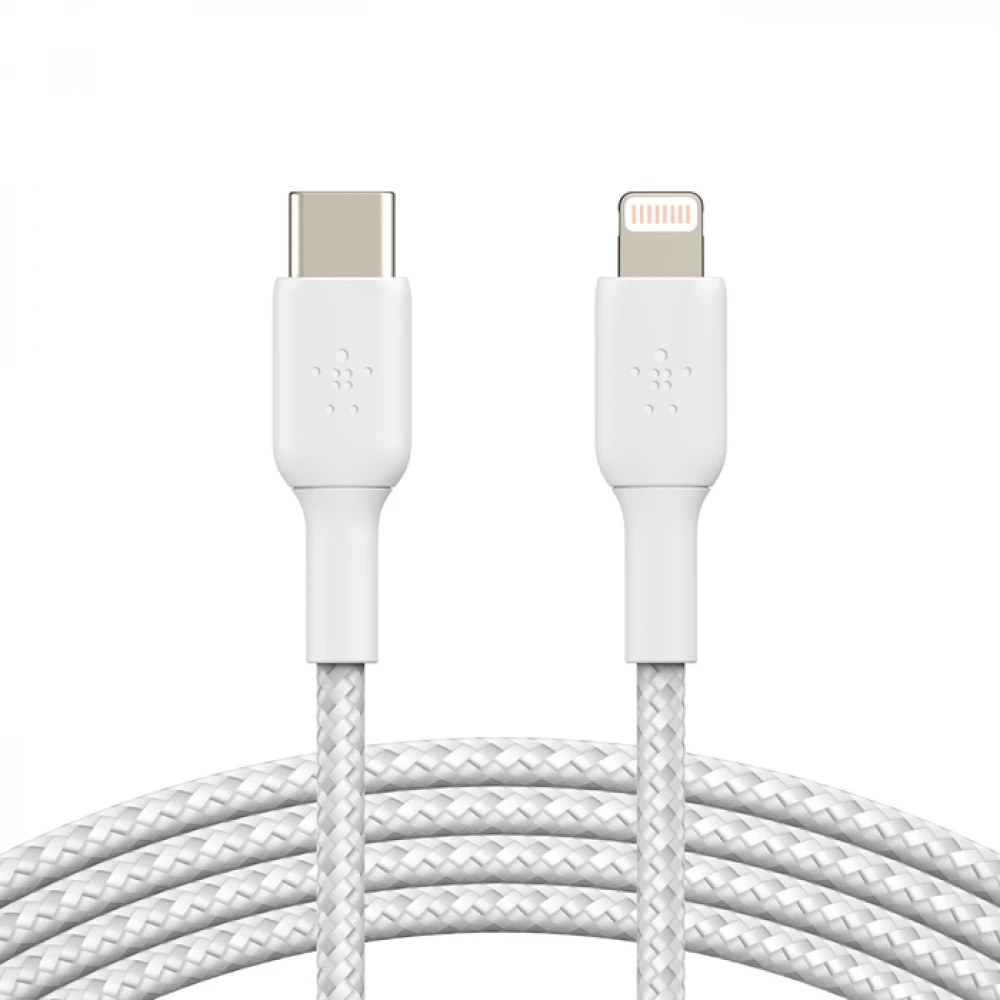 Кабель интерфейсный Belkin BOOST CHARGE™ Lightning to USB-C Cable_Braided CAA004bt2MWH