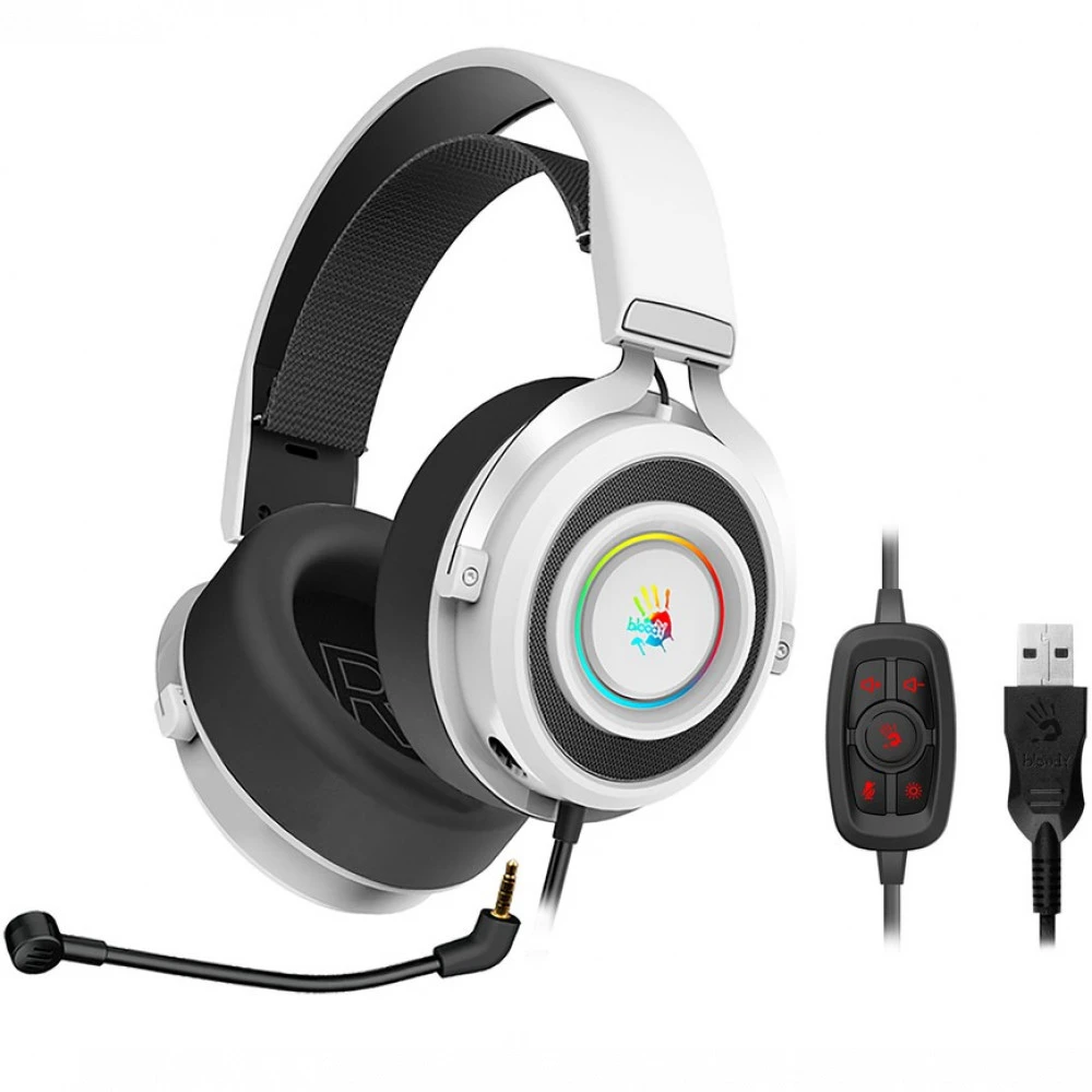 Наушники A4Tech G535 G535 (BLACK+WHITE) USB
