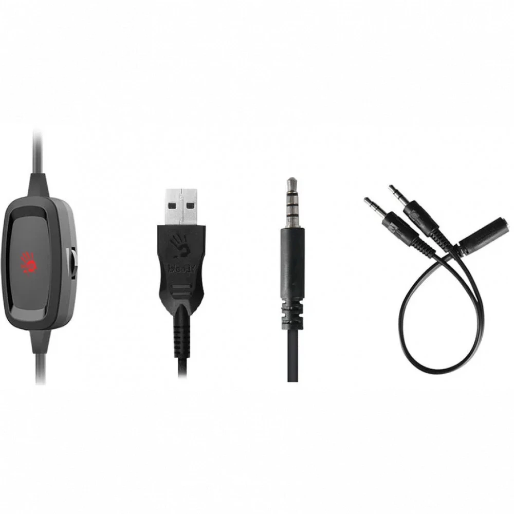 Наушники A4Tech Bloody G535P G535P 4PIN+USB/BLACK+SILVER