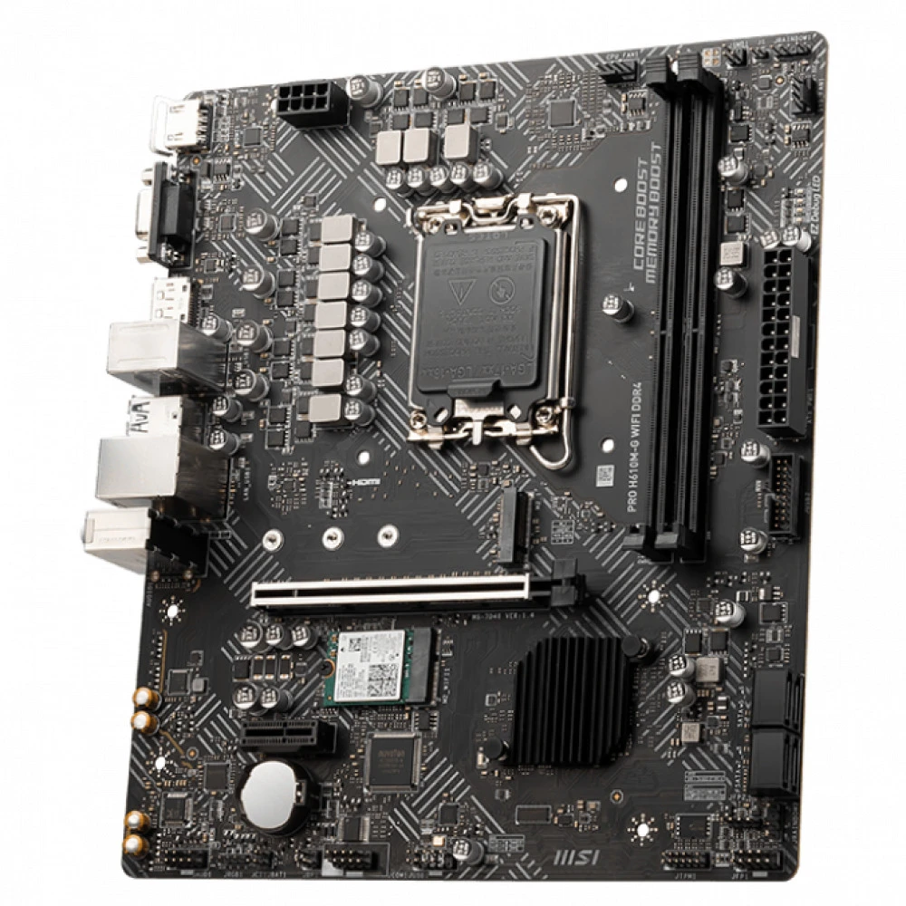 Материнская плата MSI PRO H610M-G WIFI DDR4 Mini-ATX, LGA 1700