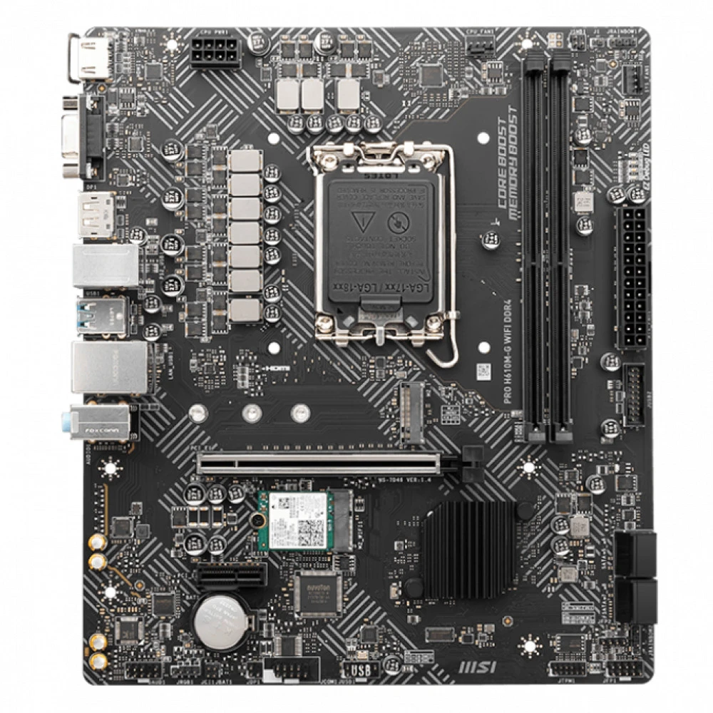 Материнская плата MSI PRO H610M-G WIFI DDR4 Mini-ATX, LGA 1700