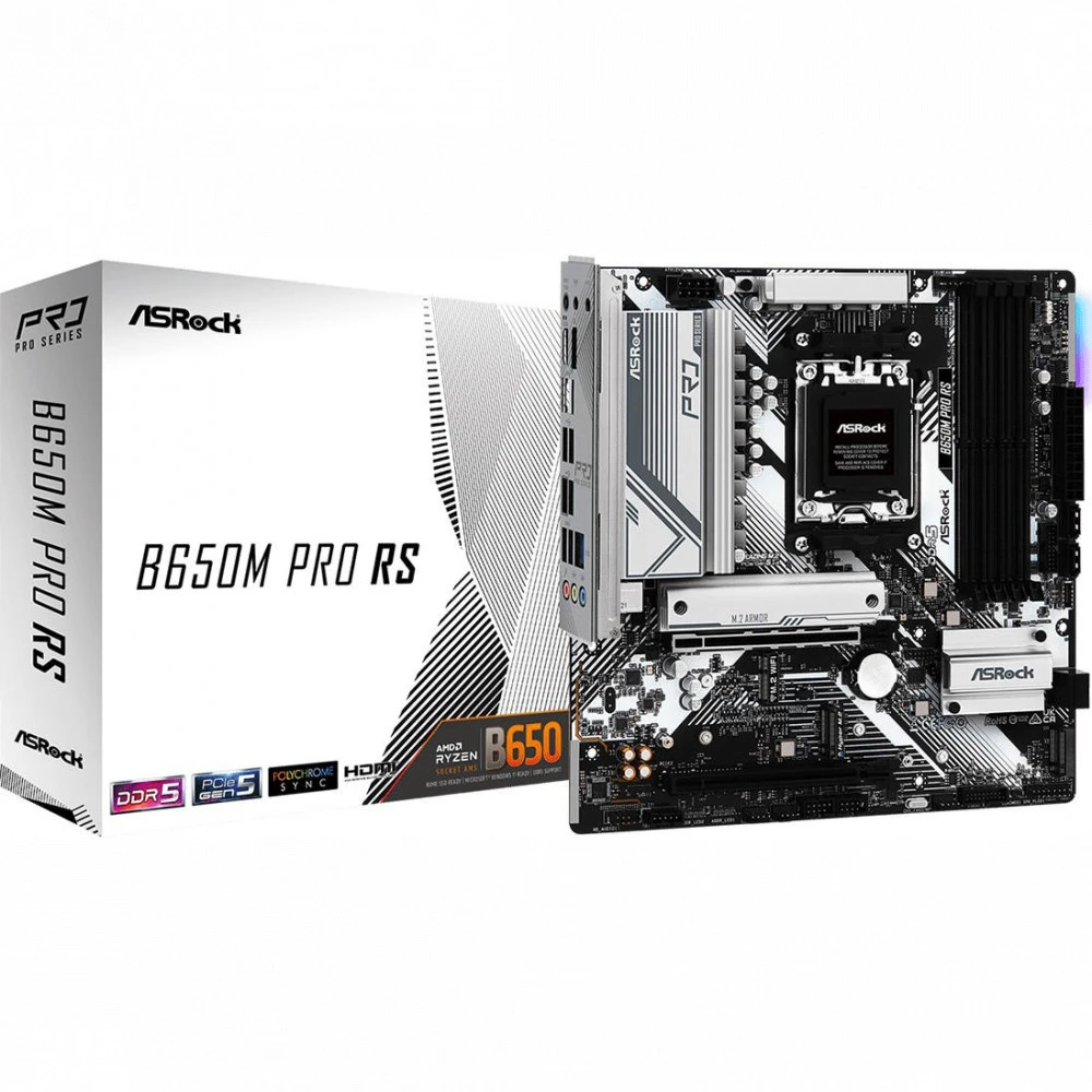 Материнская плата ASRock B650M PRO RS Micro-ATX, AMD AM5