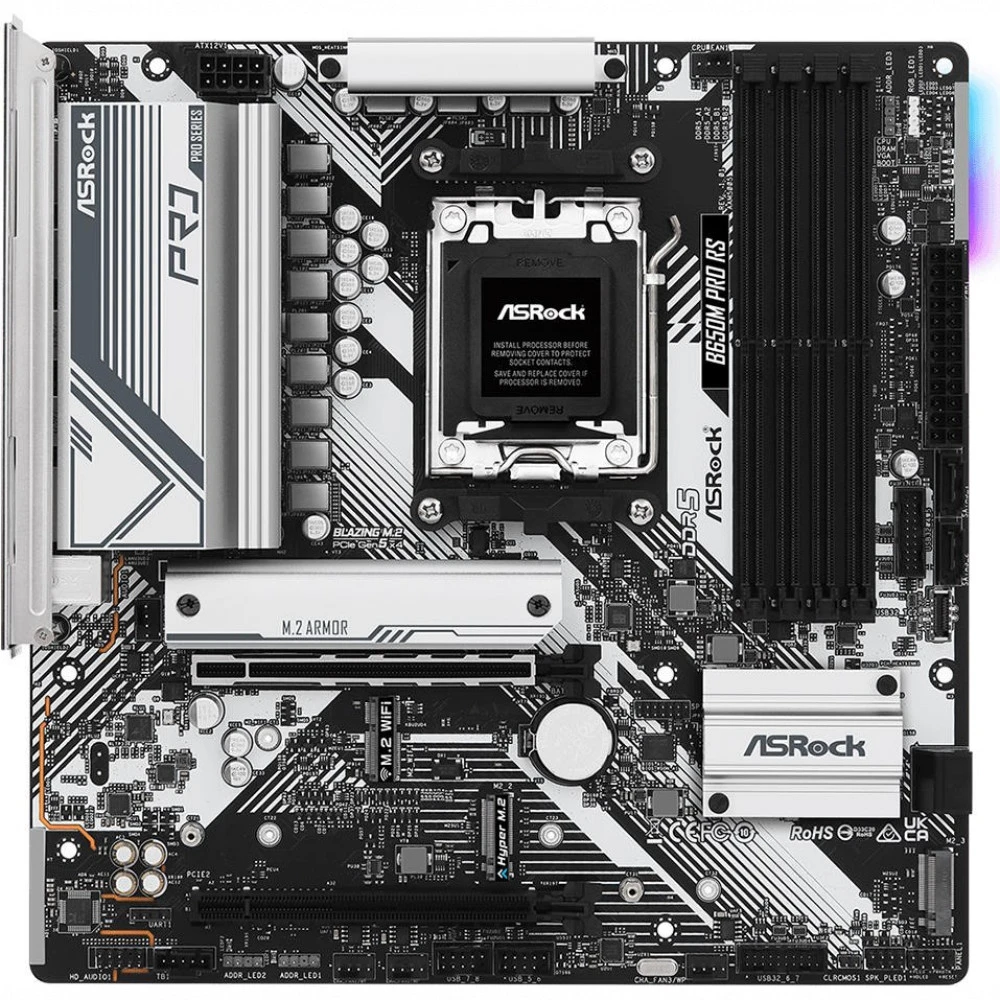 Материнская плата ASRock B650M PRO RS Micro-ATX, AMD AM5