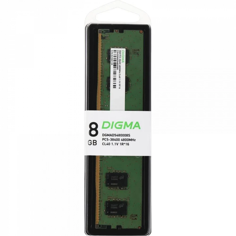 ОЗУ Digma DGMAD5480008S DIMM, DDR5, 8 Гб, 4800 МГц