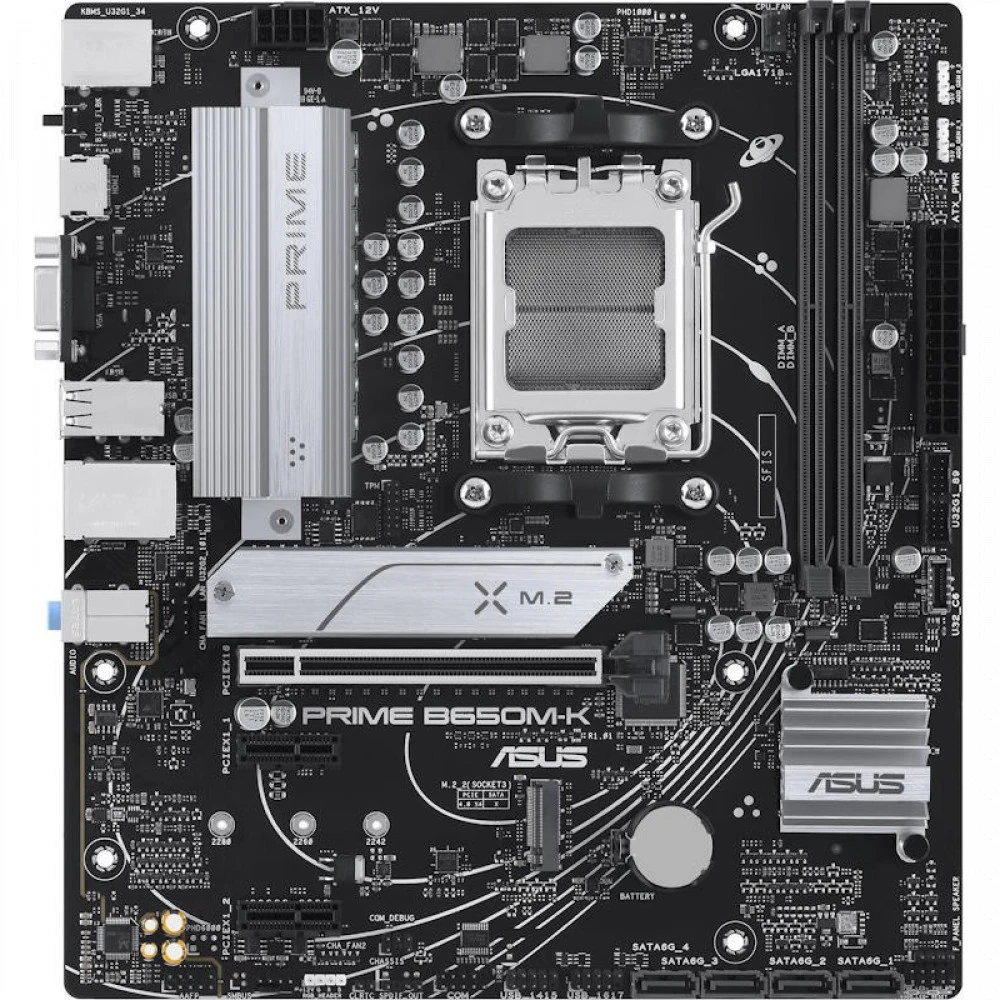 Материнская плата Asus F0GJ00PVRU PRIME B650M-K Micro-ATX, AMD AM5