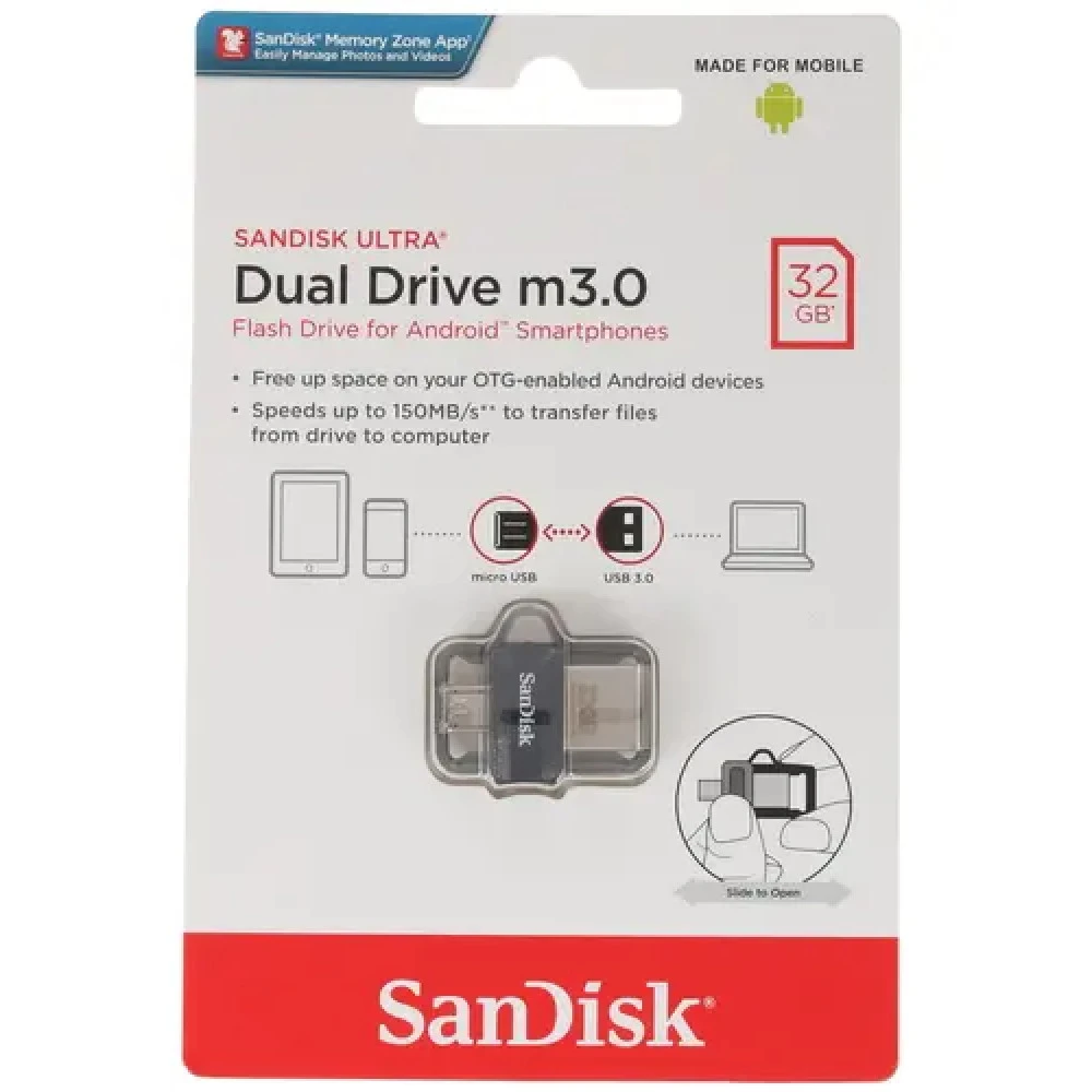 USB флешка (Flash) SanDisk SDDD3-032G-G46 32 ГБ