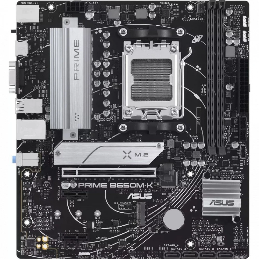 Материнская плата Asus PRIME B650M-K 90MB1F60-M0EAY0 Micro-ATX, AMD AM5