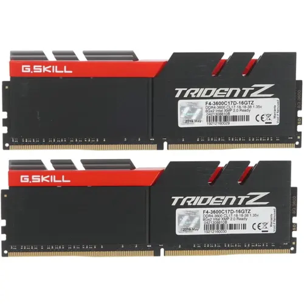 ОЗУ G.Skill TRIDENT Z F4-3600C17D-16GTZ DIMM, DDR4, 16 Гб (2 х 8 Гб), 3600 МГц