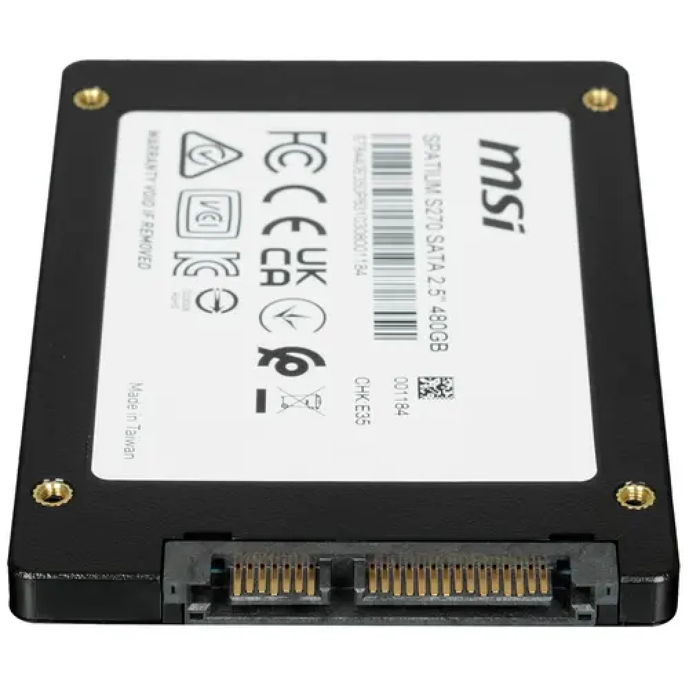 Жесткий диск MSI SPATIUM S270 S78-440E350-P83 SSD (твердотельные), 480 ГБ, 2.5 дюйма, SATA