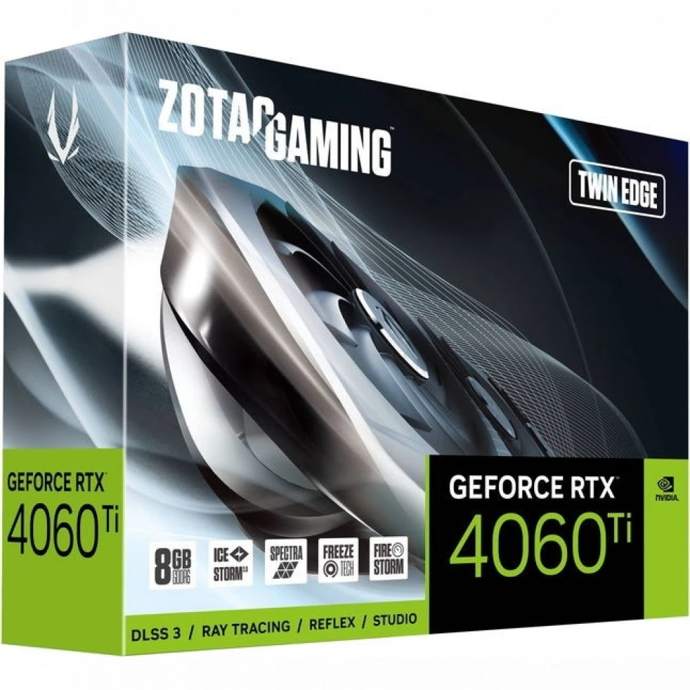 Видеокарта Zotac RTX 4060 Ti 8GB Twin Edge ZT-D40610E-M 8 ГБ