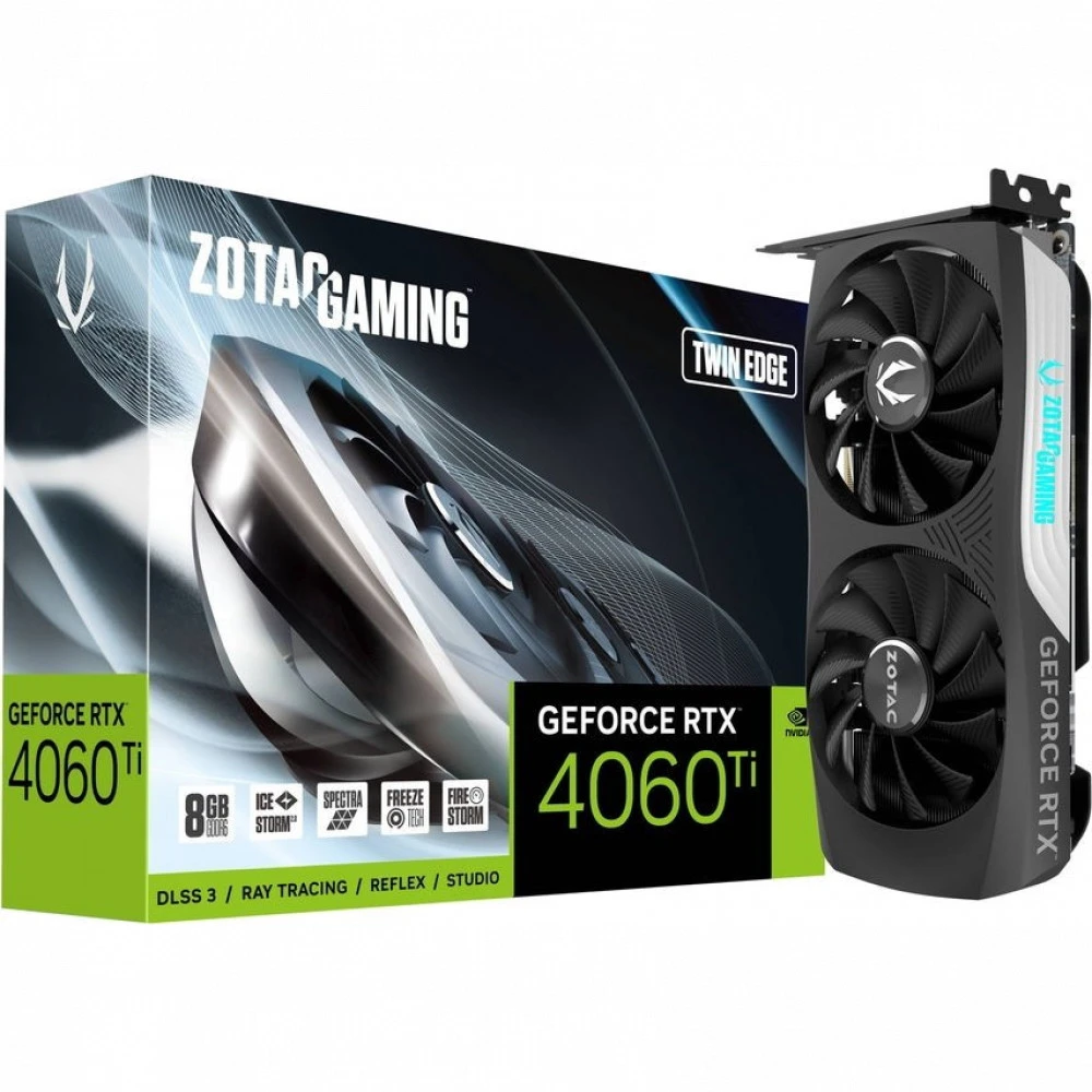 Видеокарта Zotac RTX 4060 Ti 8GB Twin Edge ZT-D40610E-M 8 ГБ