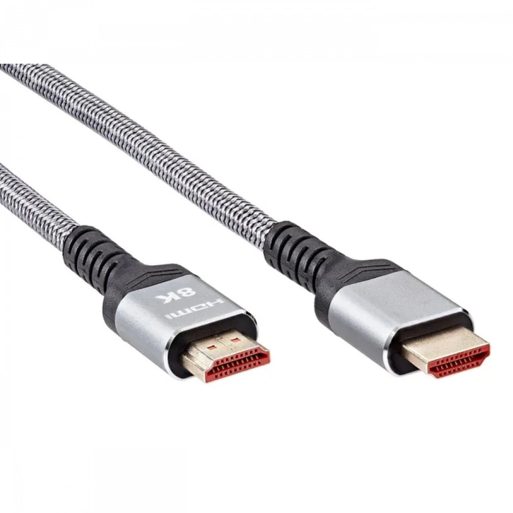 Кабель интерфейсный VCOM Кабель HDMI 19M/M ver. 2.1 8KX60Hz iOpen 1.5m Gray ACG859A-1.5