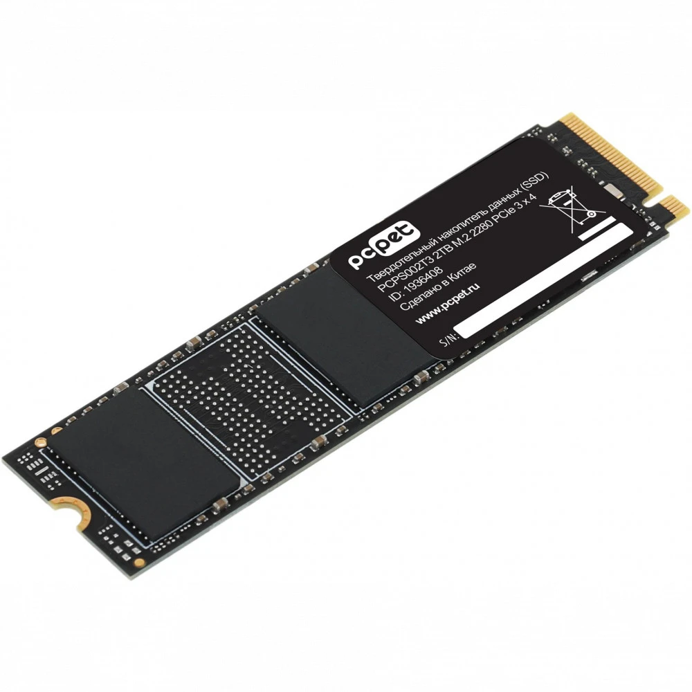 Жесткий диск PC Pet PCPS002T3 SSD (твердотельные), 2 ТБ, M.2