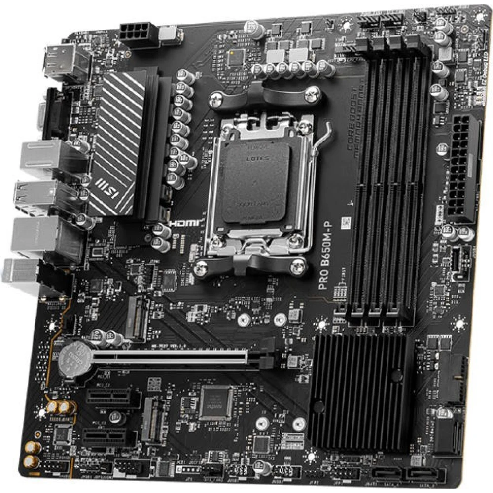 Материнская плата MSI PRO B650M-P Micro-ATX, AMD AM5