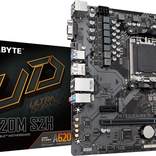 Материнская плата Gigabyte A620M S2H Micro-ATX, AMD AM5