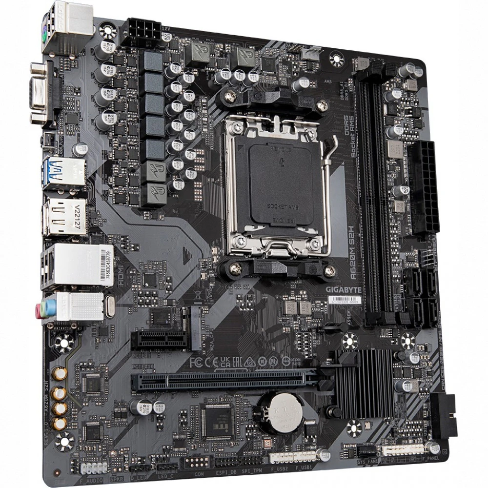 Материнская плата Gigabyte A620M S2H Micro-ATX, AMD AM5