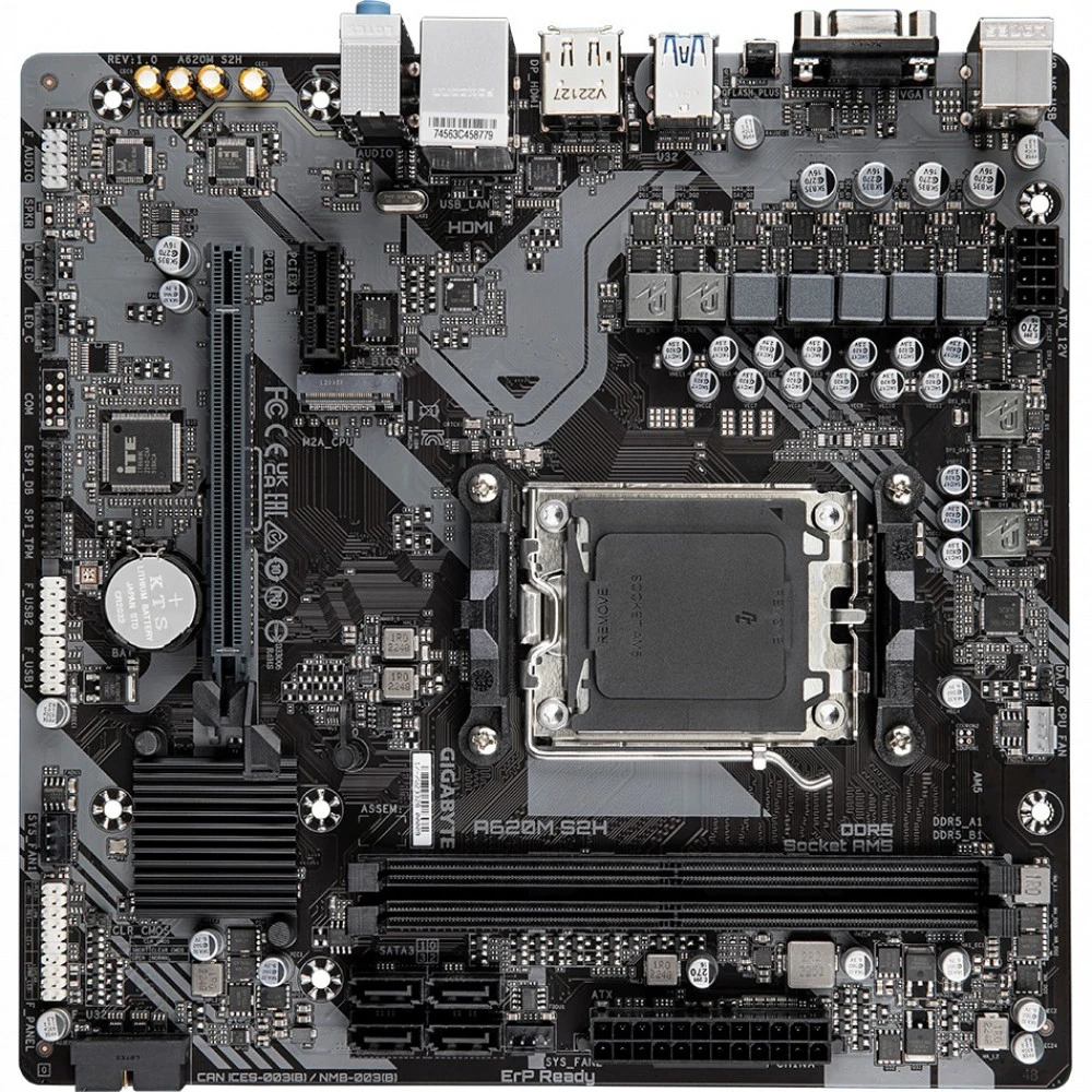 Материнская плата Gigabyte A620M S2H Micro-ATX, AMD AM5