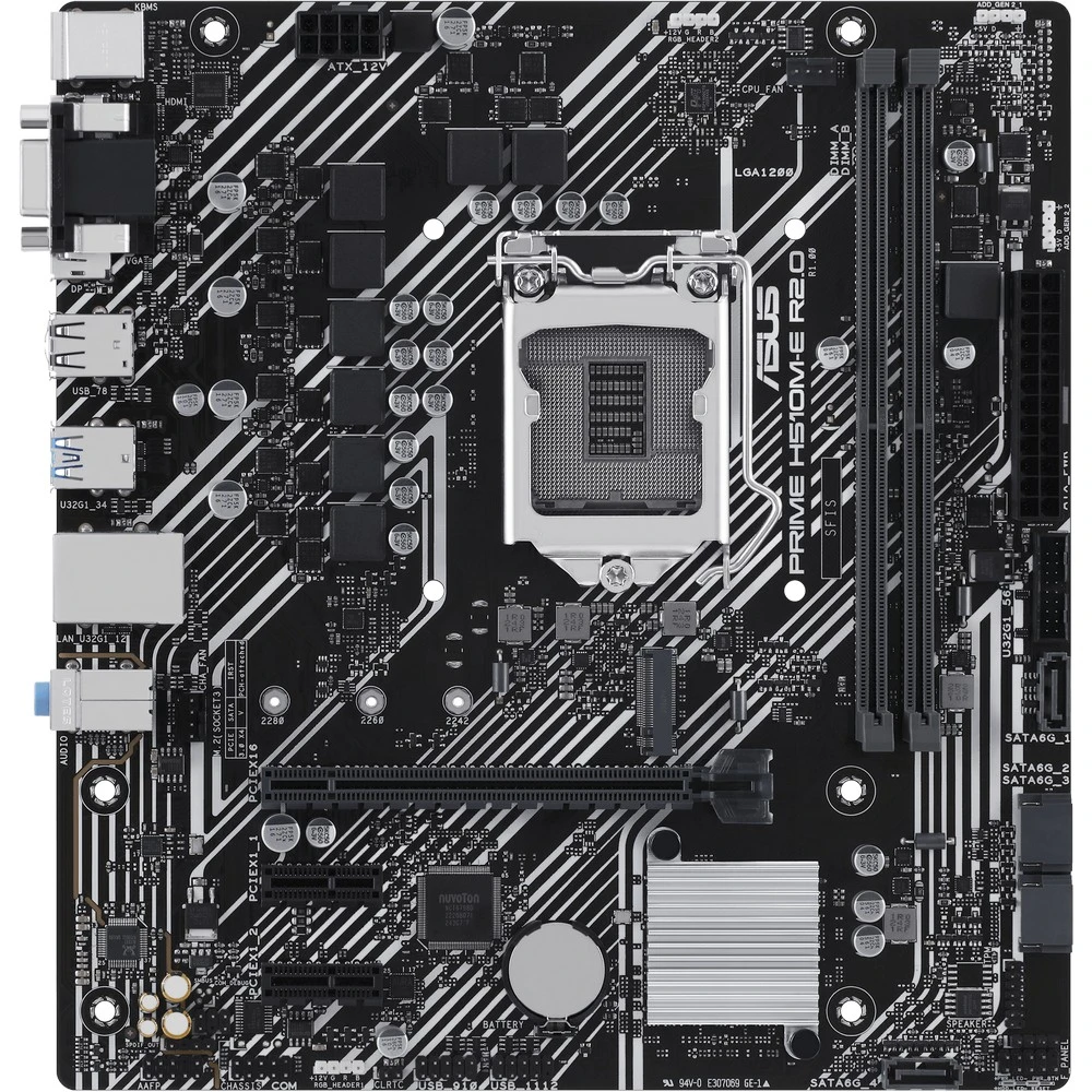 Материнская плата Asus PRIME H510M-E R2.0 Micro-ATX, LGA 1200