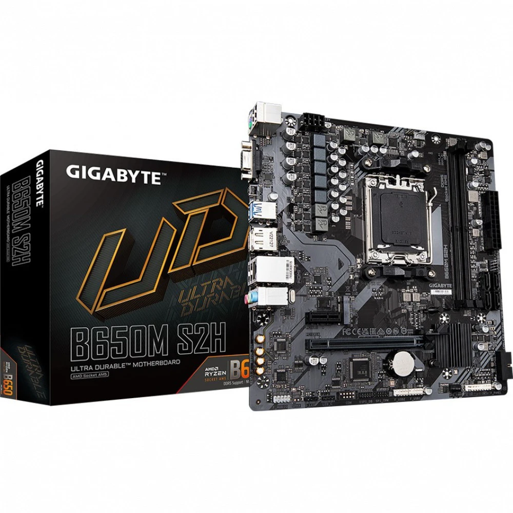 Материнская плата Gigabyte B650M S2H Micro-ATX, AMD AM5