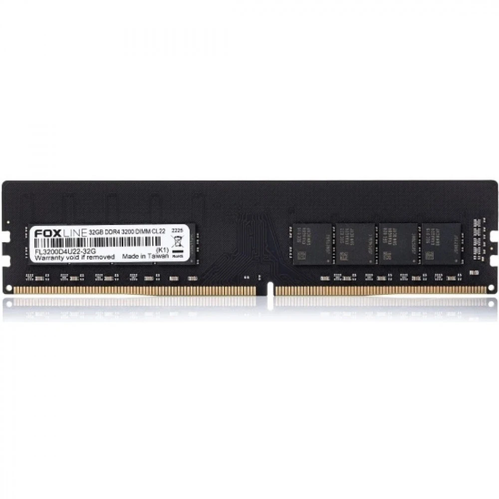 ОЗУ Foxline FL3200D4U22-32G_RTL DIMM, DDR4, 32 Гб, 3200 МГц