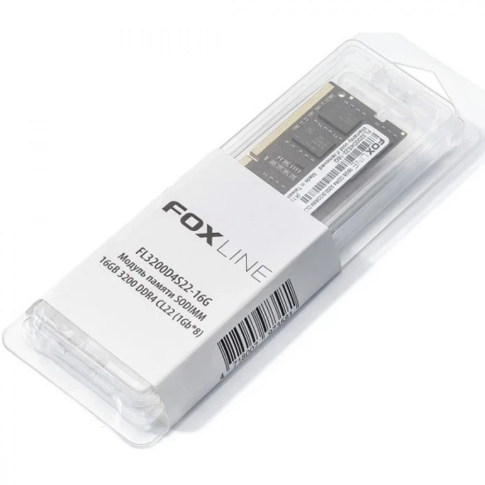 ОЗУ Foxline FL3200D4S22-16G_RTL SO-DIMM, DDR4, 16 Гб, 3200 МГц