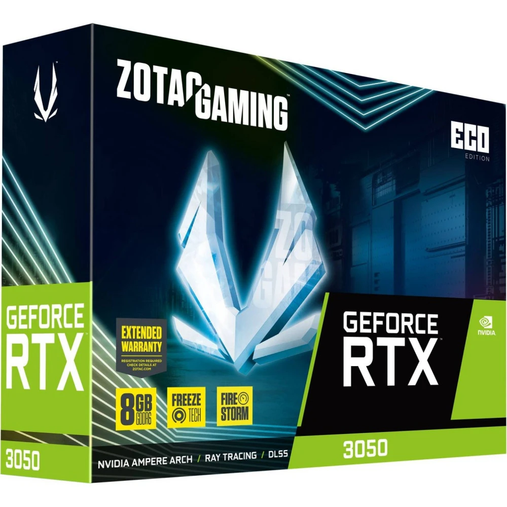 Видеокарта Zotac RTX 3050 Eco ZT-A30500K-10M 8 ГБ