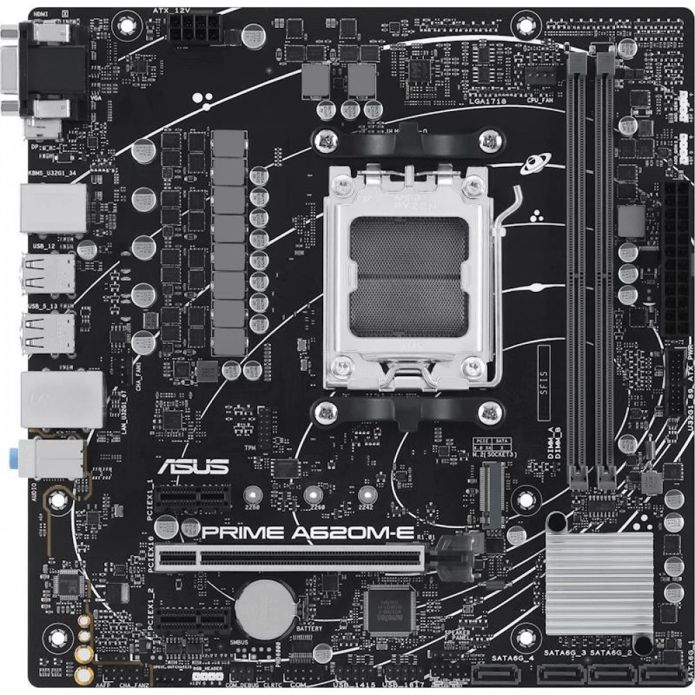 Материнская плата Asus PRIME A620M-E Micro-ATX, AMD AM5